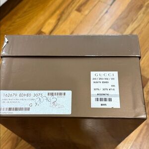 Gucci Elegant Brown Shoe Box